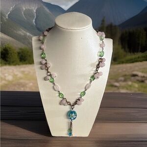 Elegant Multi-Color Beaded Necklace